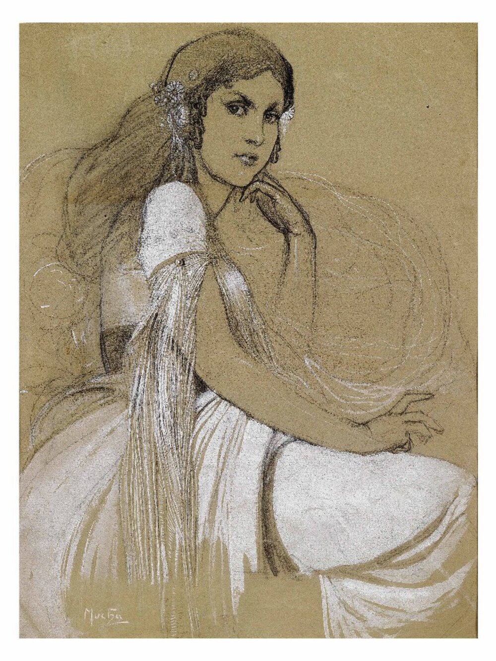 Art Nouveau: Alphonse Mucha Art Print 8"by10" Boho